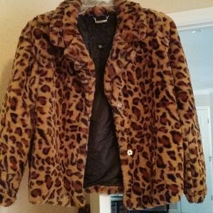 leopard fur jacket